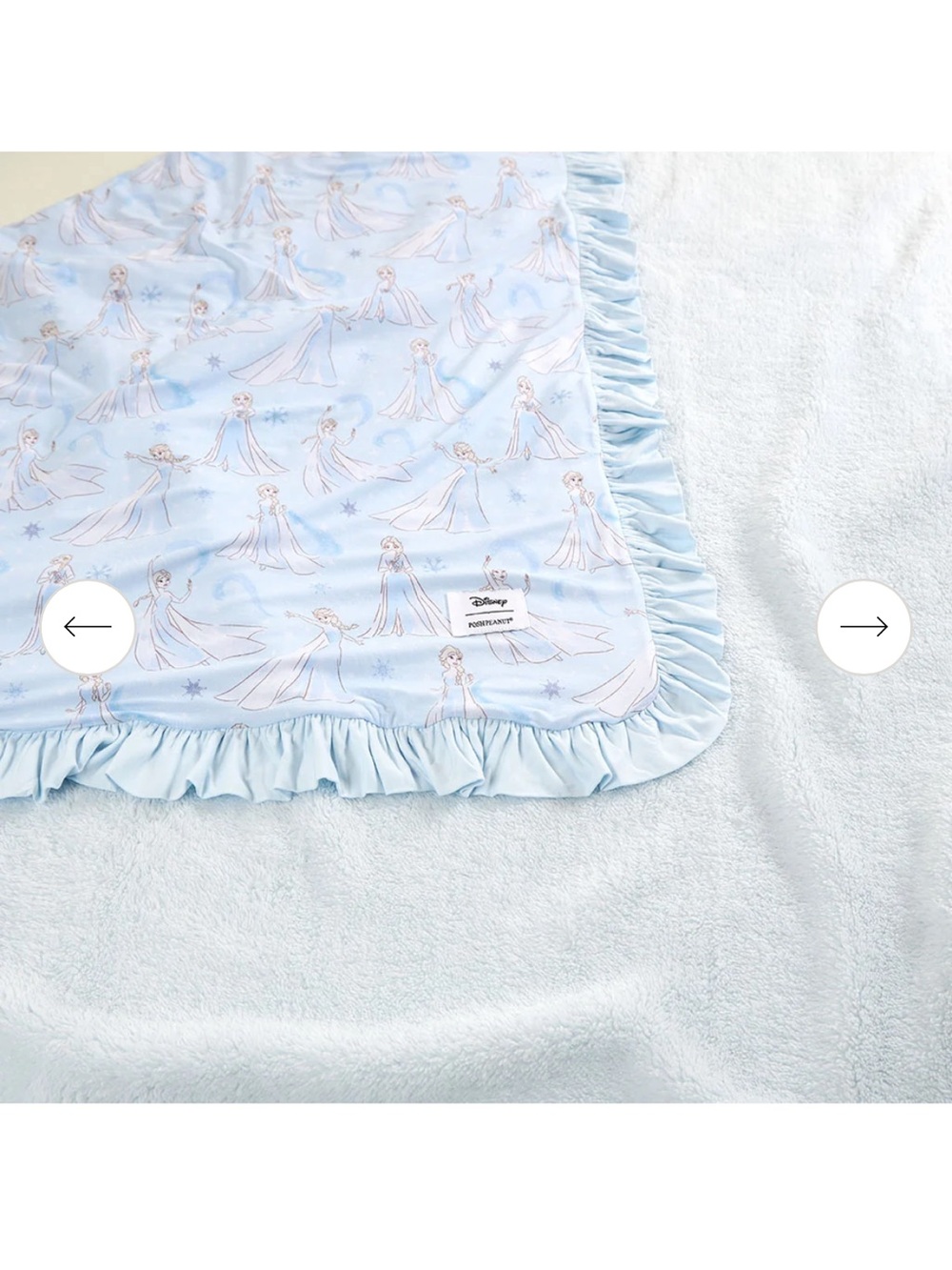 Posh Peanut Disney Let It Go Ruffled Luxe Plush Patoo® Blanket